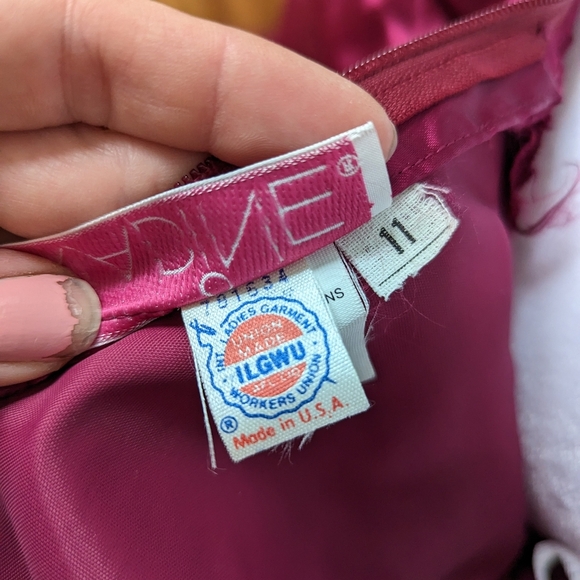 EXTREMELY RARE 1989 Union Made Prom Gown - Picture 8 of 10